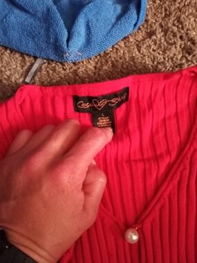 Cosmopolitan Ribbed Long Sleeve Top in Bright Red